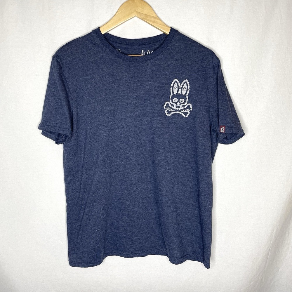 Psycho Bunny Shirt Mens Large L Blue Teeshirt  Logo